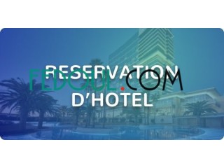 Réservation d'hôtels confirmée à l'étranger et en Algérie