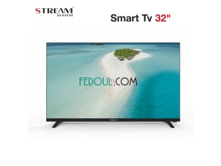 تلفاز ذكي 32 بوصة من ستريم بدقة عالية STREAM Téléviseur Smart 32 Pouces HD 720p S32F1-SMART