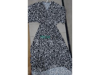Robe - Animal Print Maxi Dress