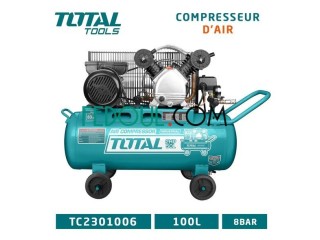 آلة ضغط الهواء أصلية من توتال بقوة ضغط عالي 100لتر TOTAL Compresseur DAir 100L TC2301006