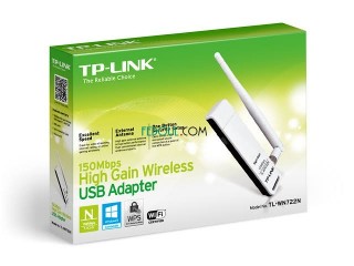 TP-Link TL-WN722N Adaptateur USB Wi-Fi à Gain Elevé 150 Mbps Antenne Détachable 4dBi