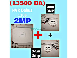 NVR 1108 dahua 2Mp + 2 CAM 3mp
