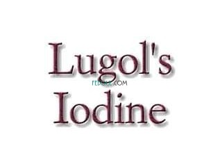 محلول يود لوغول lugol iodine solution , l'iode de lugol solution