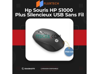 Hp Souris HP S1000 Plus Silencieux USB Sans Fil-noir