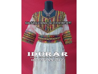 Robe kabyle moderne avec dentelle