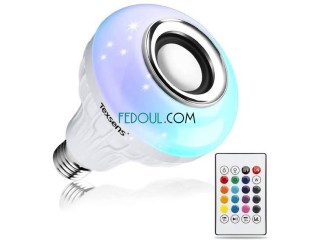 مصباح LED متعدد الألوان مدمج بمكبر الصوت Lampe de Musique LED Multi Couleur