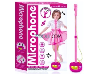Microphone sur pied karaoké pour enfants avec lumières sonores